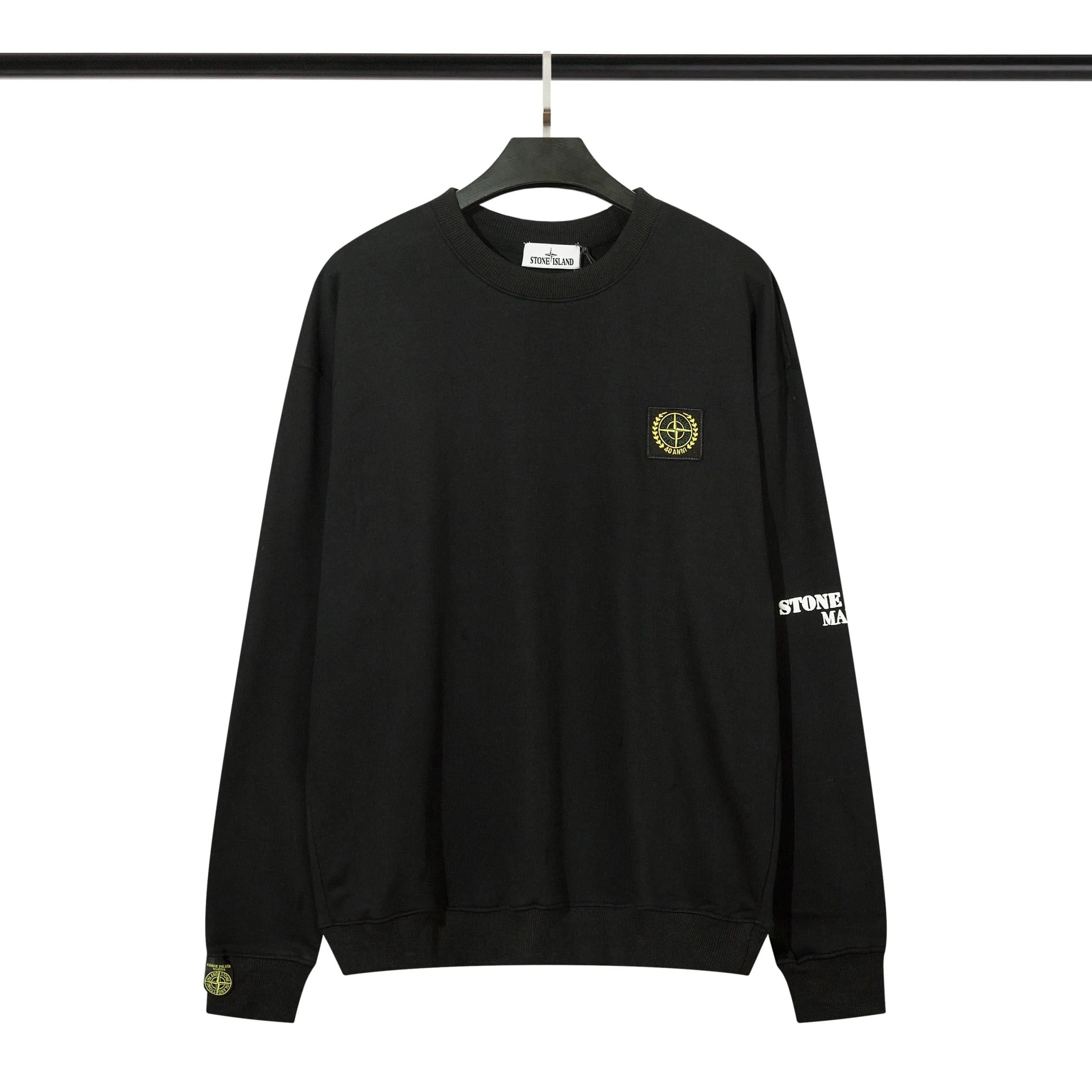 Stone Island Crewneck Sweatshirt Compass Patch — 24