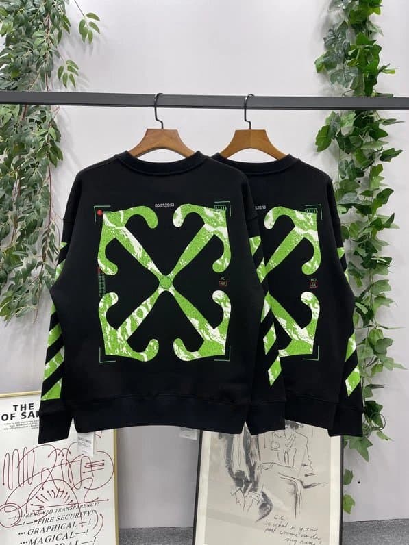 Saint Laurent Hooded Sweatshirt Abstract Graphic Print — ow166