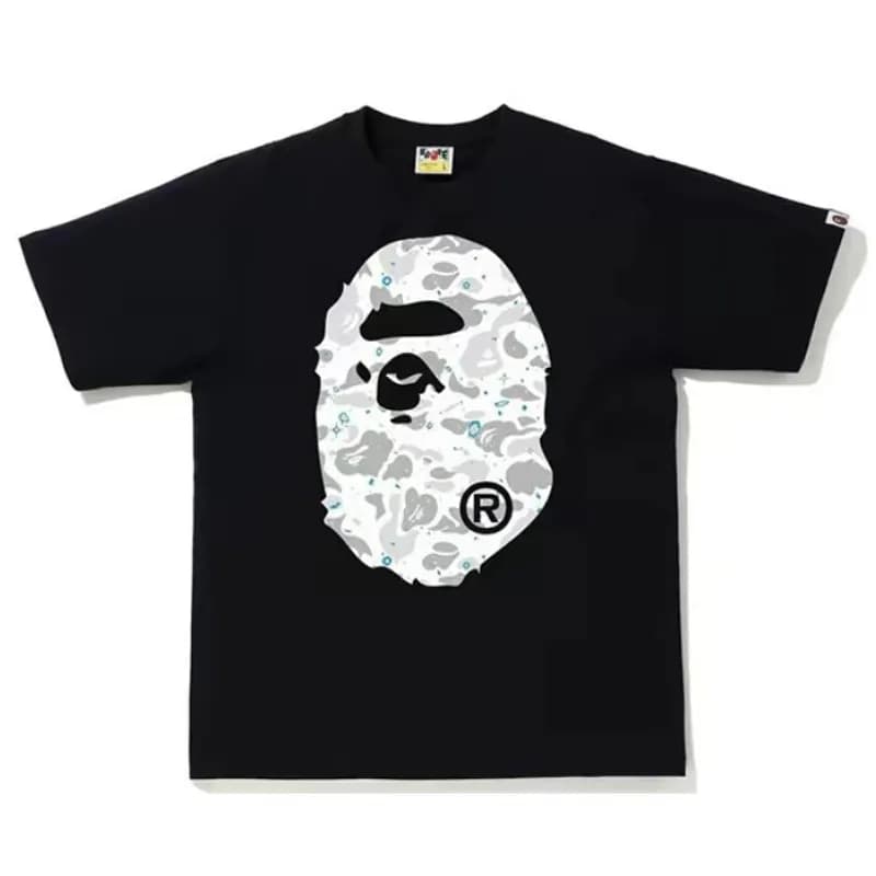 BAPE Ape Head Tee Camouflage Ape Head with Crystals