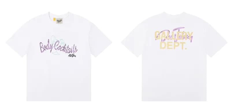 Gallery Dept. T-Shirt Gallery Dept Logo — body白色 6037