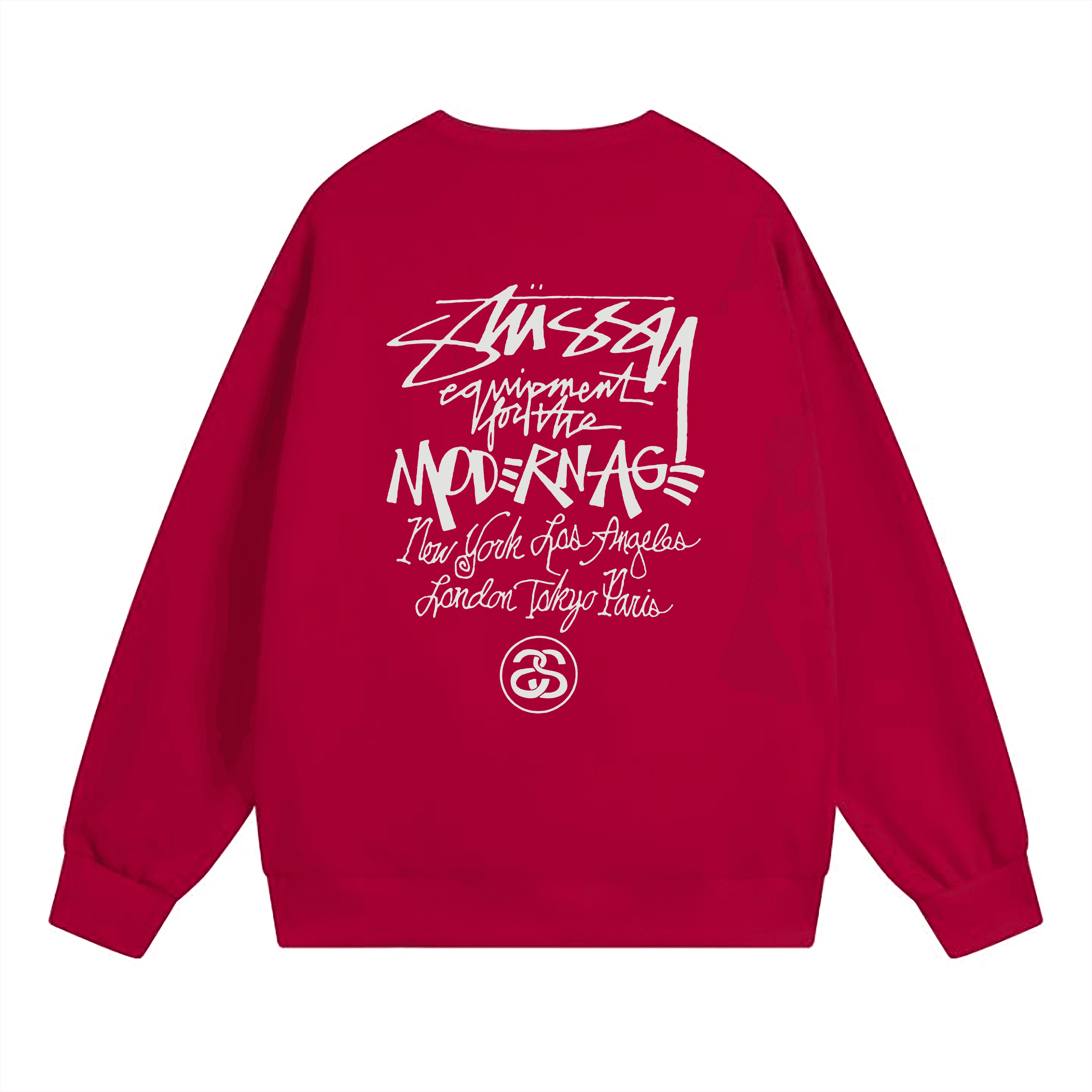 Stüssy Crewneck Sweatshirt Modern Age Graphic