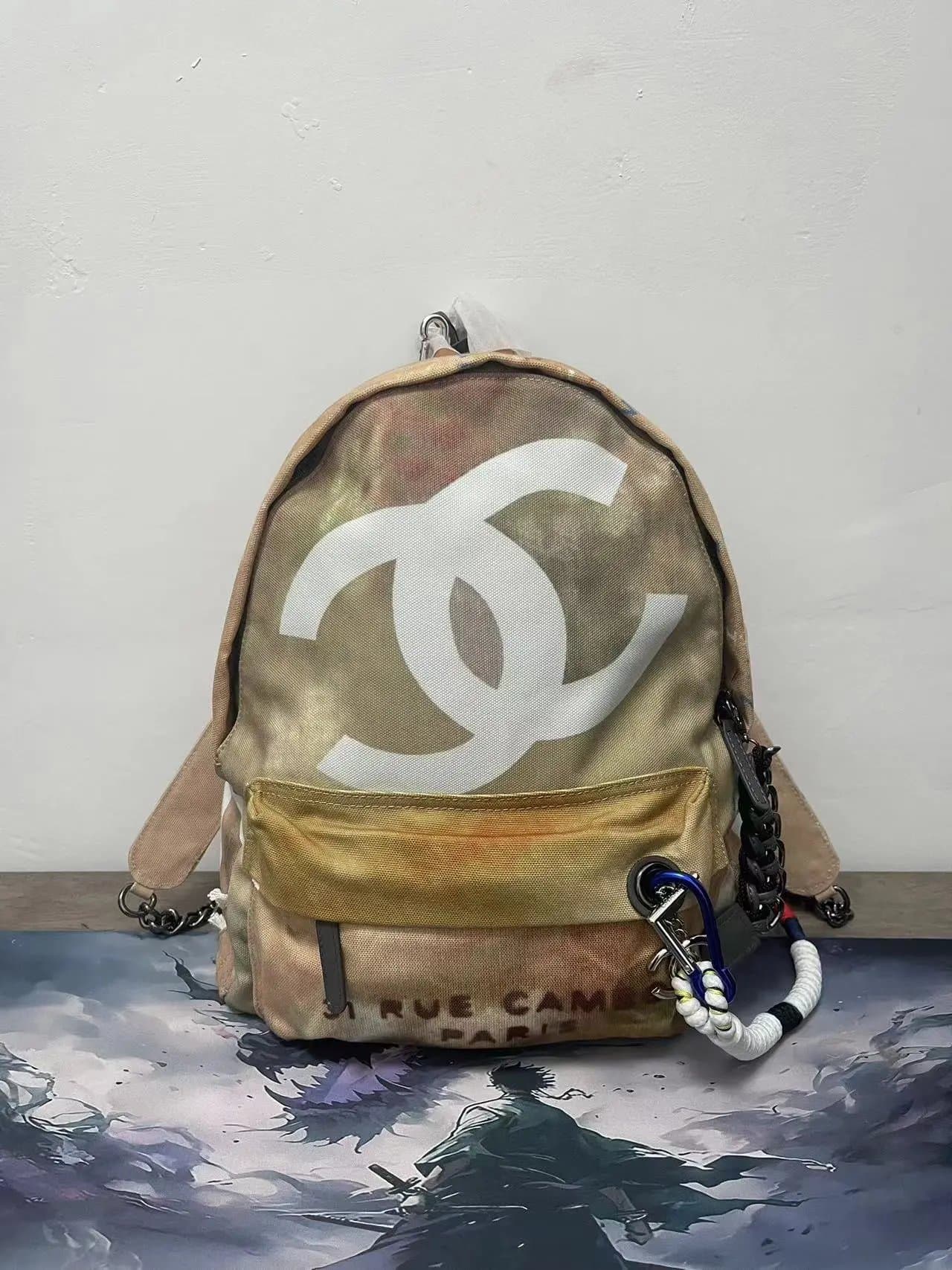Chanel Backpack Tie-Dye Canvas