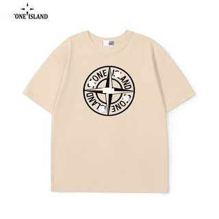 Stone Island T-Shirt Logo Patch — 807杏色