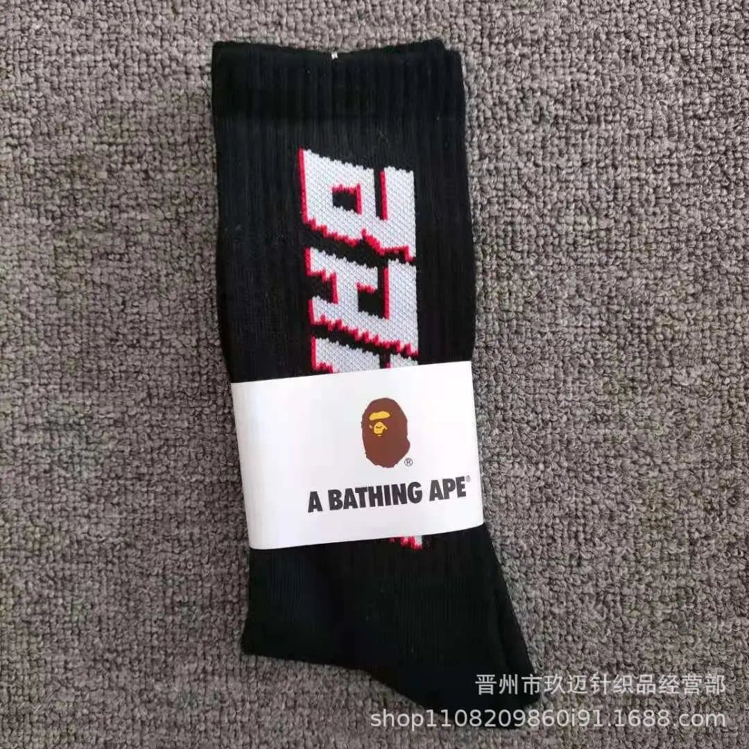 BAPE Crew Socks Ape Head Logo