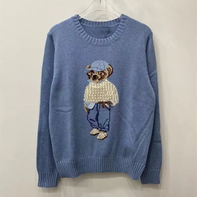 Polo Ralph Lauren Polo Bear Sweater Pink Bear Embroidery — 19