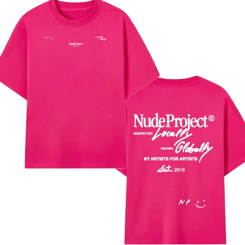 Nude Project Graphic Tee Respected Locally Known Globally
