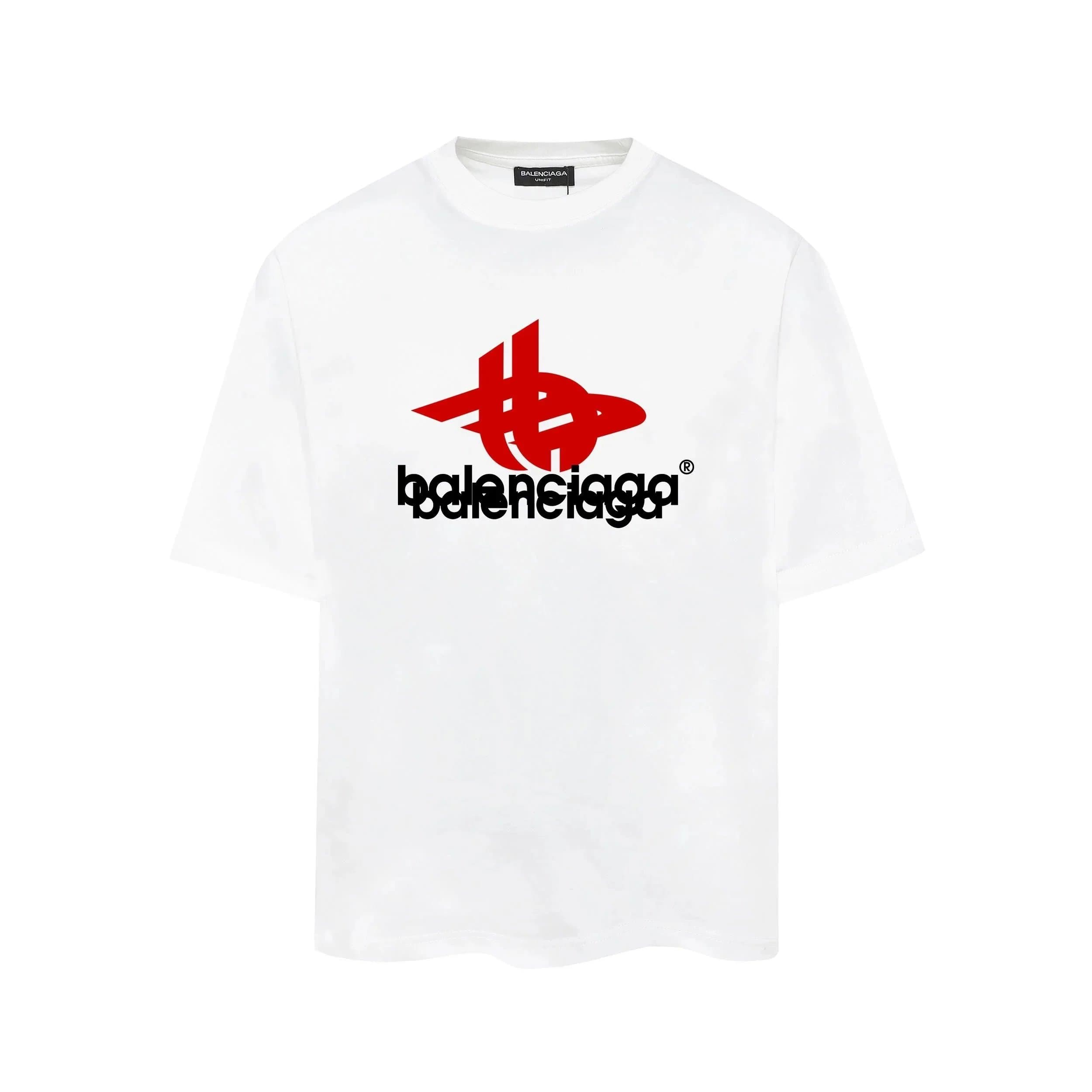 Balenciaga Logo T-Shirt Double Logo Print