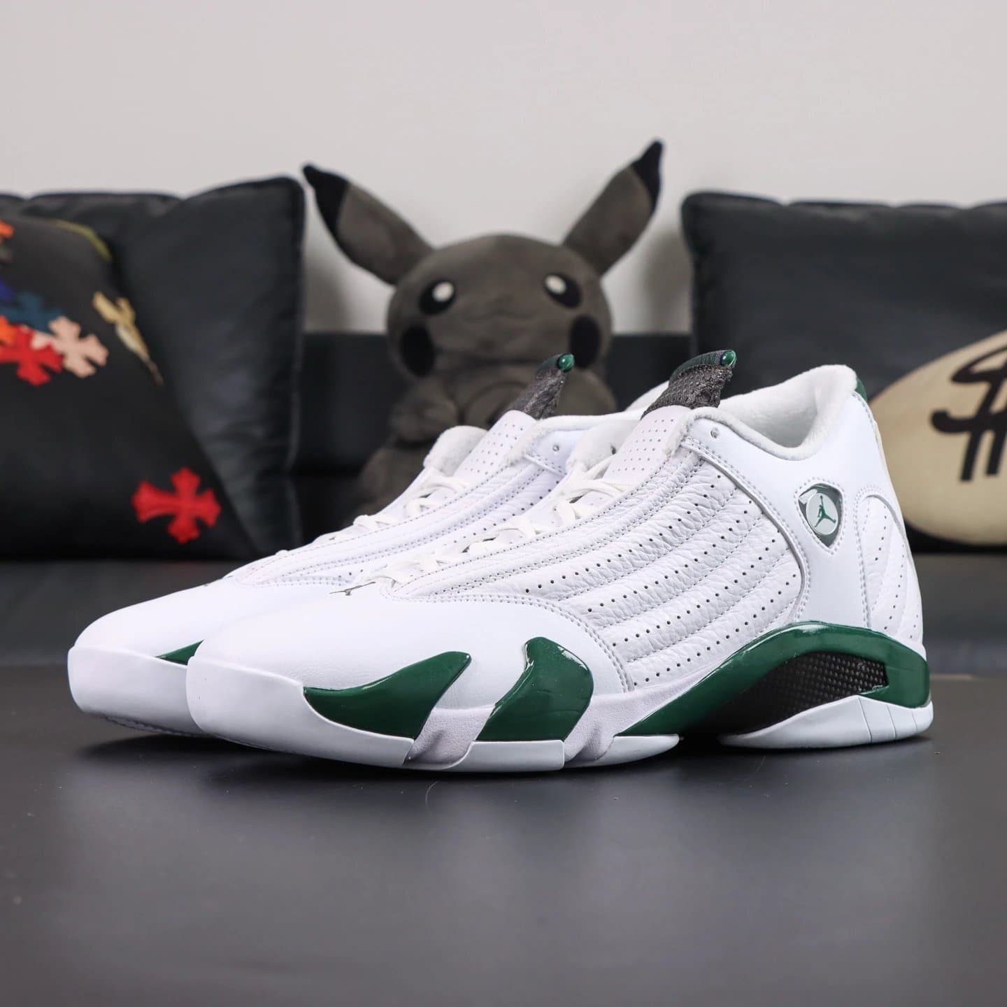 Ferragamo Air Jordan 14 Low Ferrari — 311832-131 白绿