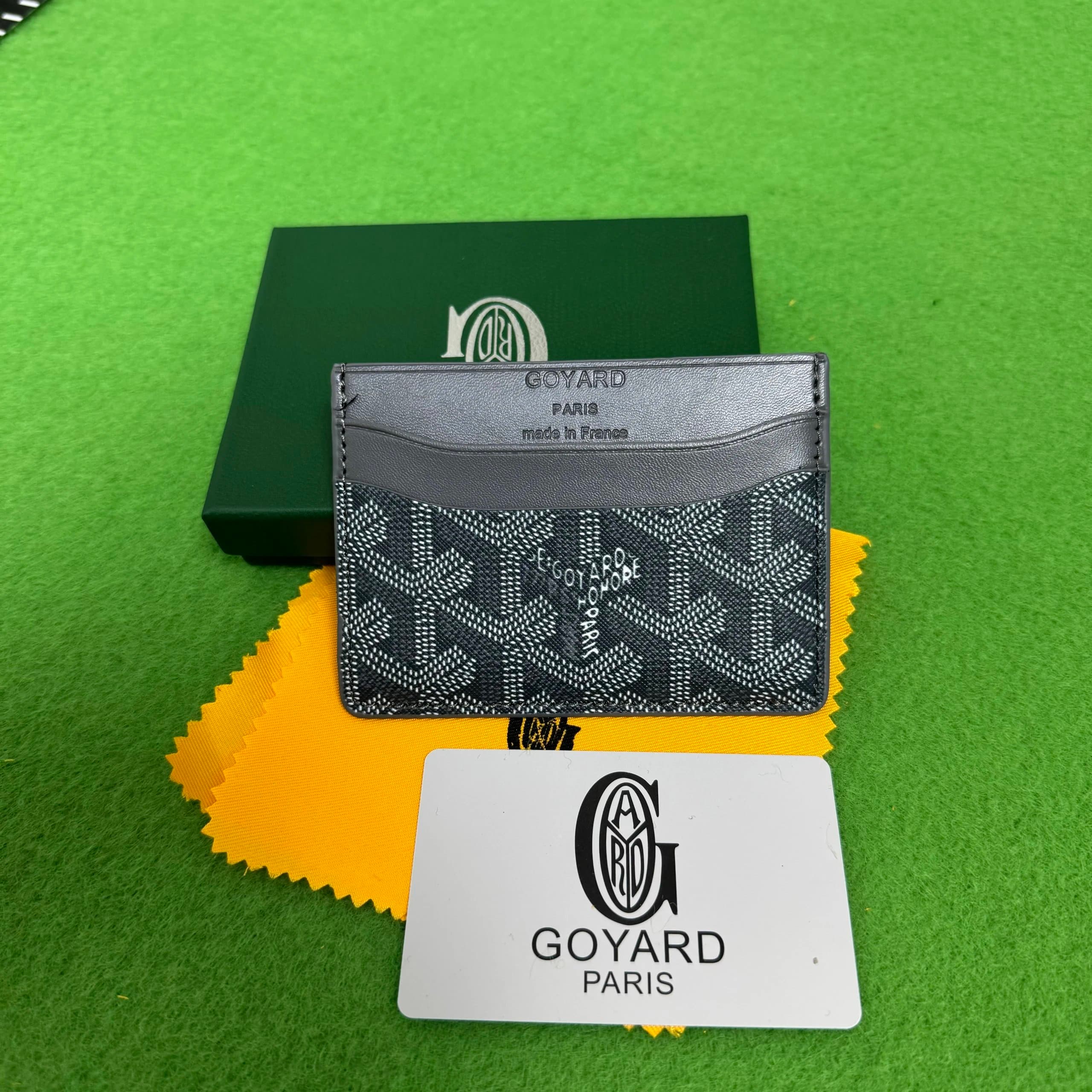Goyard Saint Louis Wallet Chevron Pattern — Goyard Saint Sulpice 深灰色