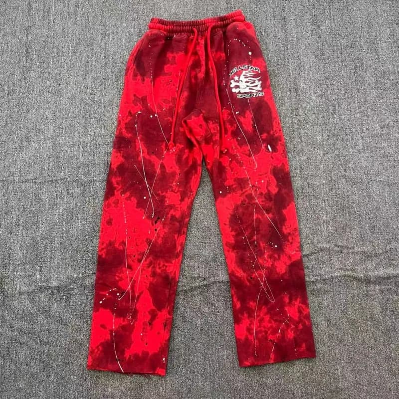 Hellstar Tie-Dye Sweatpants Splatter Print
