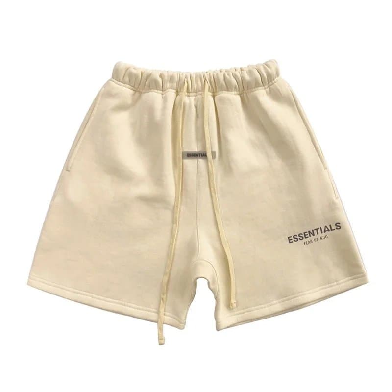 Fear of God Essentials Essentials Shorts Logo Patch — 杏色（毛圈薄款）