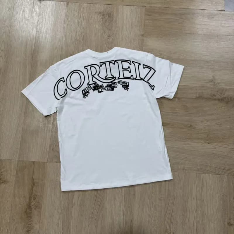 Balenciaga Oval Logo T-Shirt Black with Green Graphic — 765 white