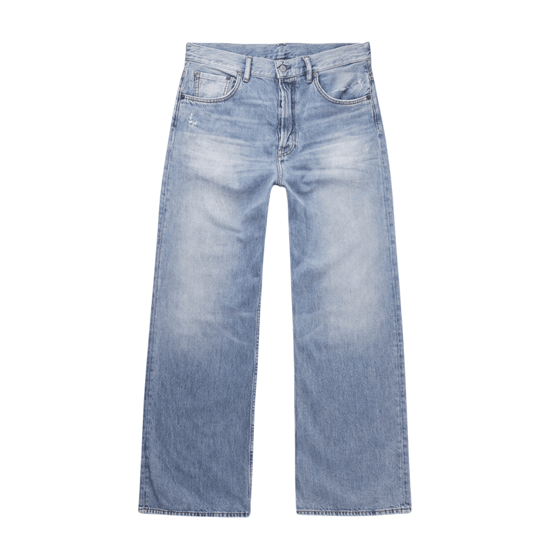 Levi's 501 Straight Fit Jeans Light Wash Distressed