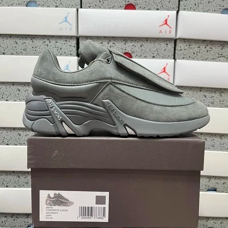 Raf Simons Concrete Suede Monotone Grey