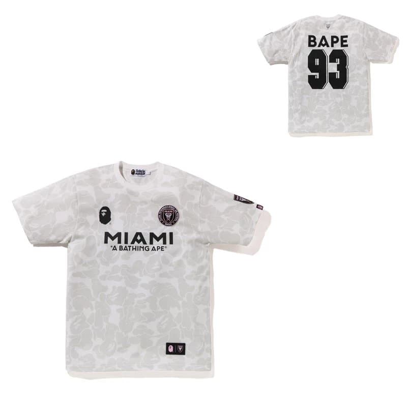 BAPE × New Balance Graphic Tee Ape Head Camo — 717白色