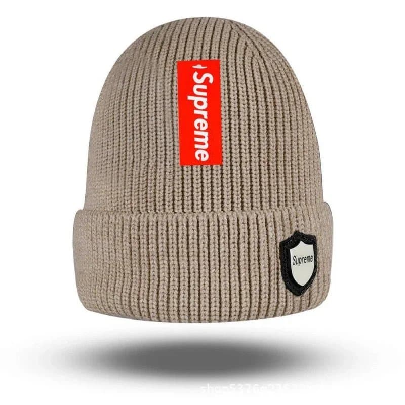 Moncler Ribbed Beanie Shield Patch — 31