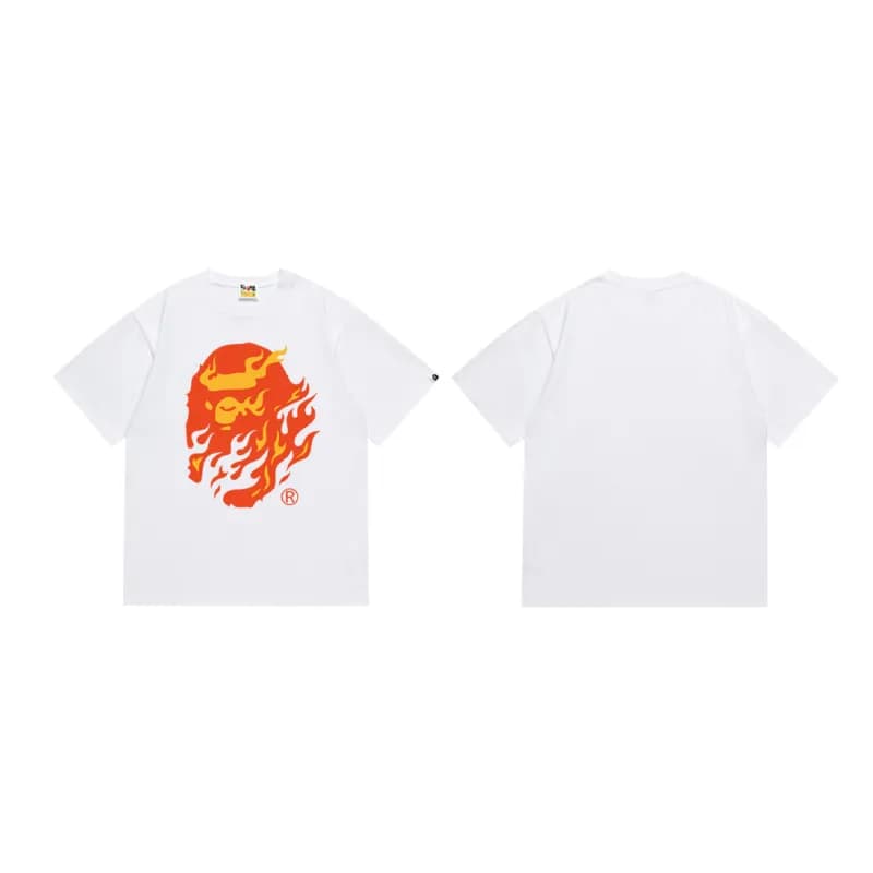 BAPE T-Shirt Flame Ape Head