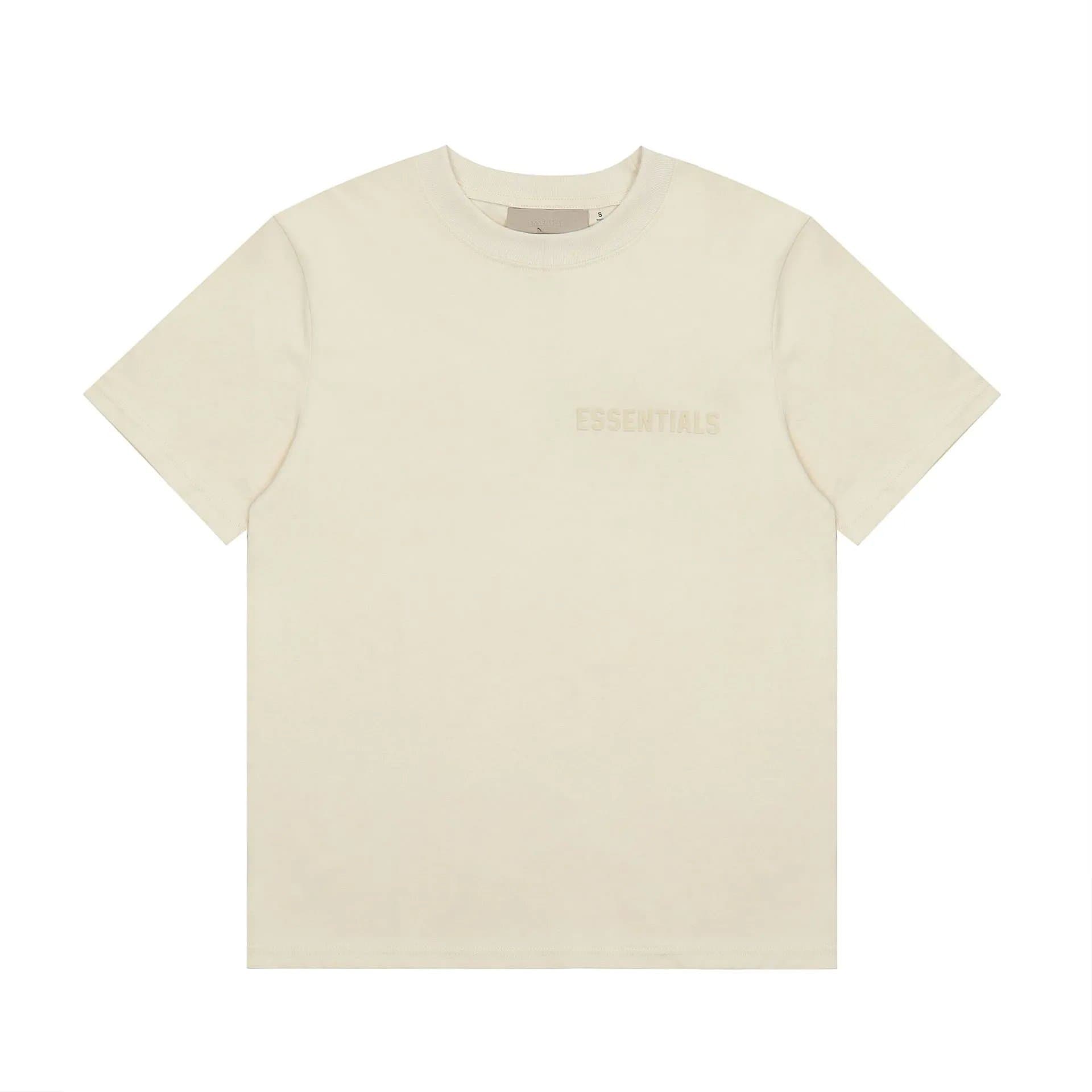 Fear of God Essentials Logo T-Shirt Embossed — 2311短袖浅杏