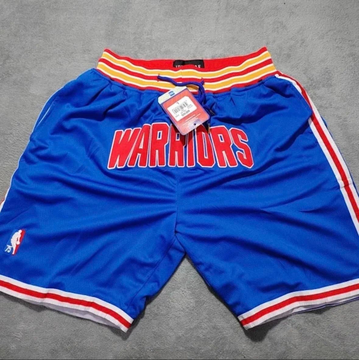 NBA Warriors Basketball Shorts Team Colorway