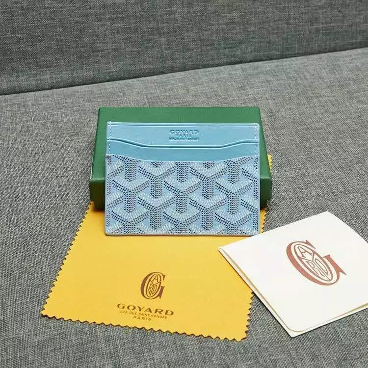 Goyard Bifold Wallet Saint Louis Pattern — 款式1浅蓝色