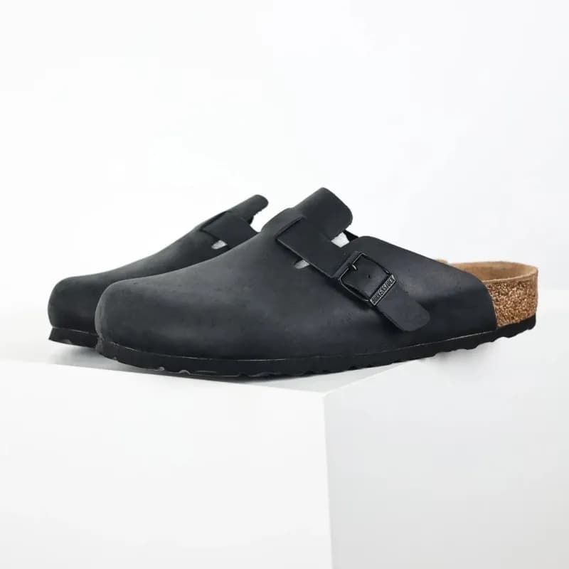 Birkenstock Boston Clog Black Nubuck