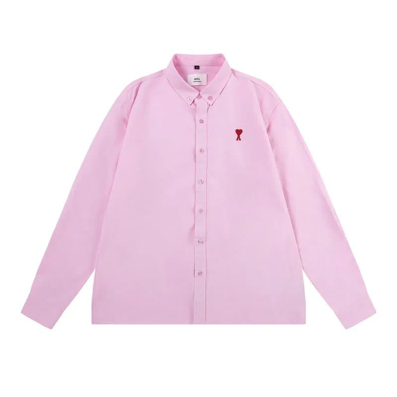 Amiri Button-Up Shirt Heart Logo — A16
