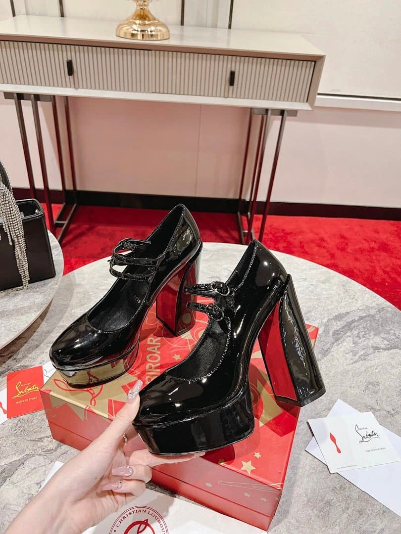 Christian Louboutin Mary Jane Platform Patent Leather