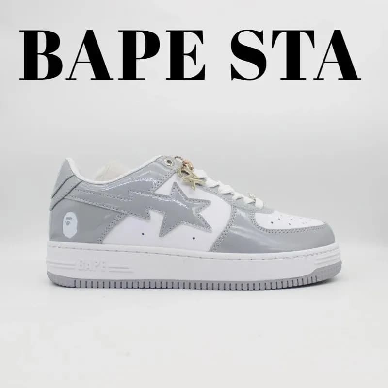 BAPE STA Marvel Collaboration — 1L70-191-021漆皮灰白