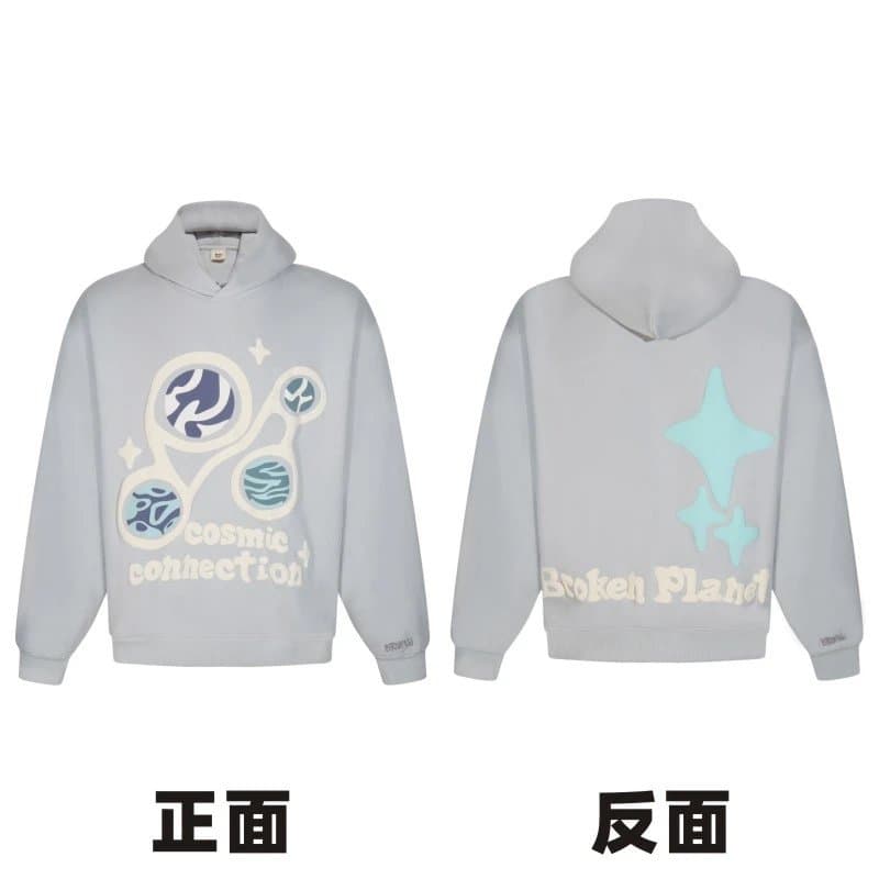 Fear of God Essentials Hoodie Lost in Space Graphic — B66—Mist Blue