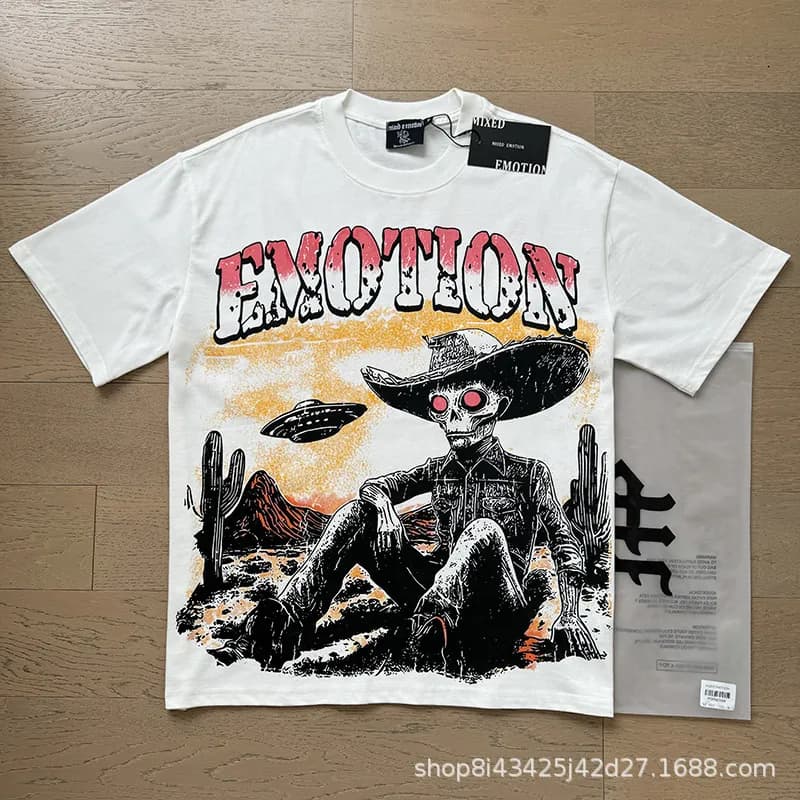 Mixed Emotion Graphic Tee Desert Skull