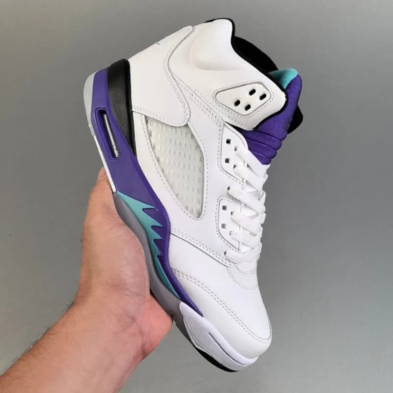 Air Jordan 5 Laney — 白紫