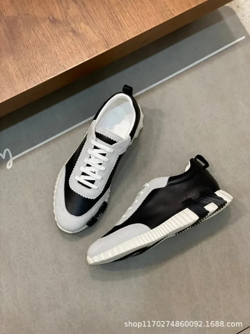 Hermès H-Stripes Sneaker White with Black H Logo — 23