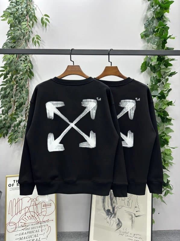 Saint Laurent Hooded Sweatshirt Abstract Graphic Print — ow169