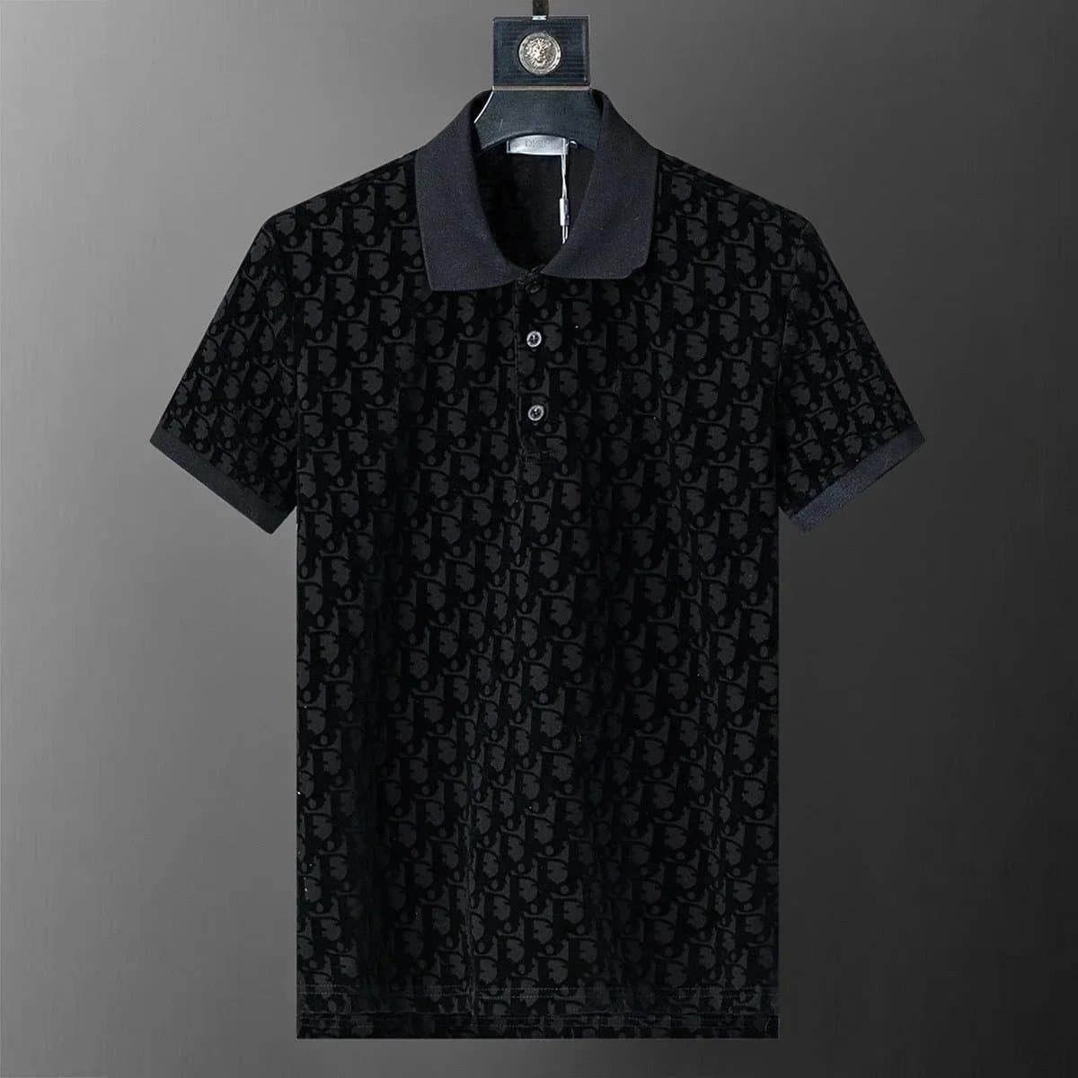 Dior Polo Shirt Oblique Logo Print