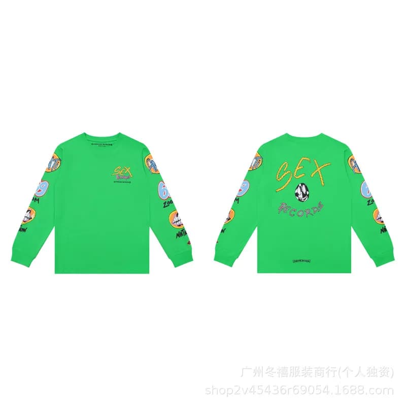 Corteiz Long Sleeve Tee SEX Records Print