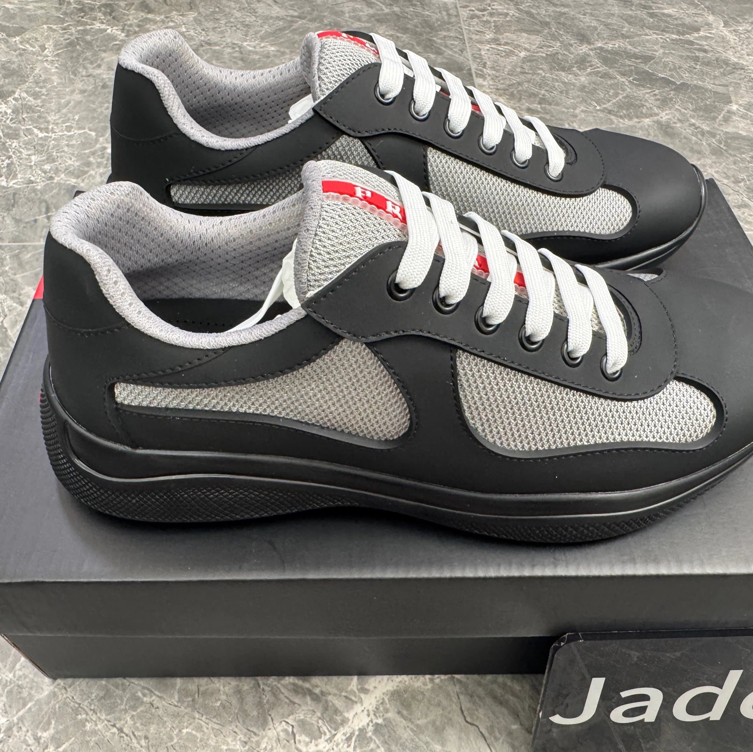Prada Linea Rossa Sneaker Tangerine/Silver — K27