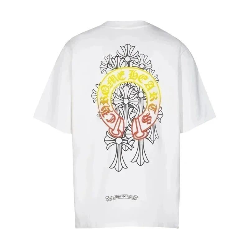 Chrome Hearts Graphic Tee Multi-Logo Print — 6106白色*Top quality