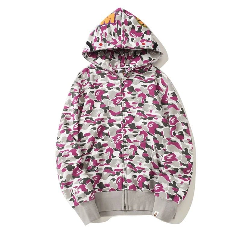 BAPE Full Zip Hoodie Camouflage Print