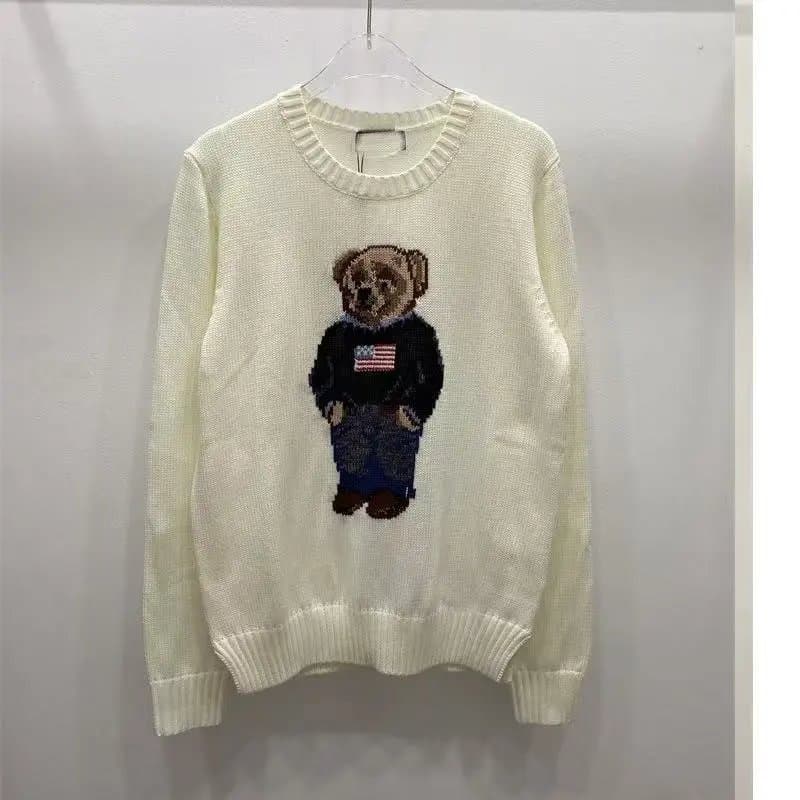 Polo Ralph Lauren Polo Bear Sweater Pink Bear Embroidery — 21