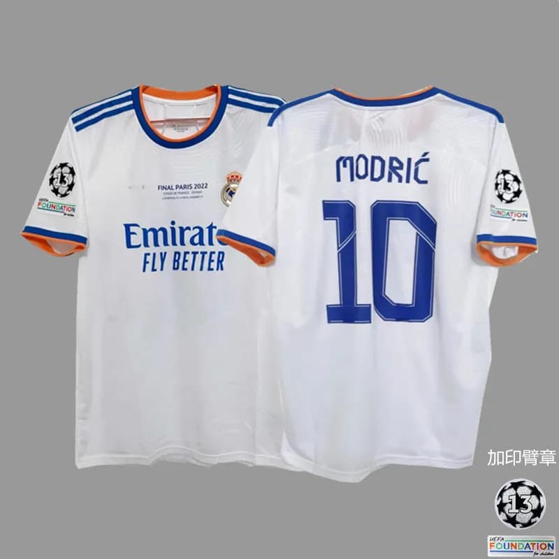 Adidas AC Milan 2007 Champions League Final Jersey Ronaldo 99 — 21-22欧冠冠军皇M主场  印10号莫德里奇+臂章