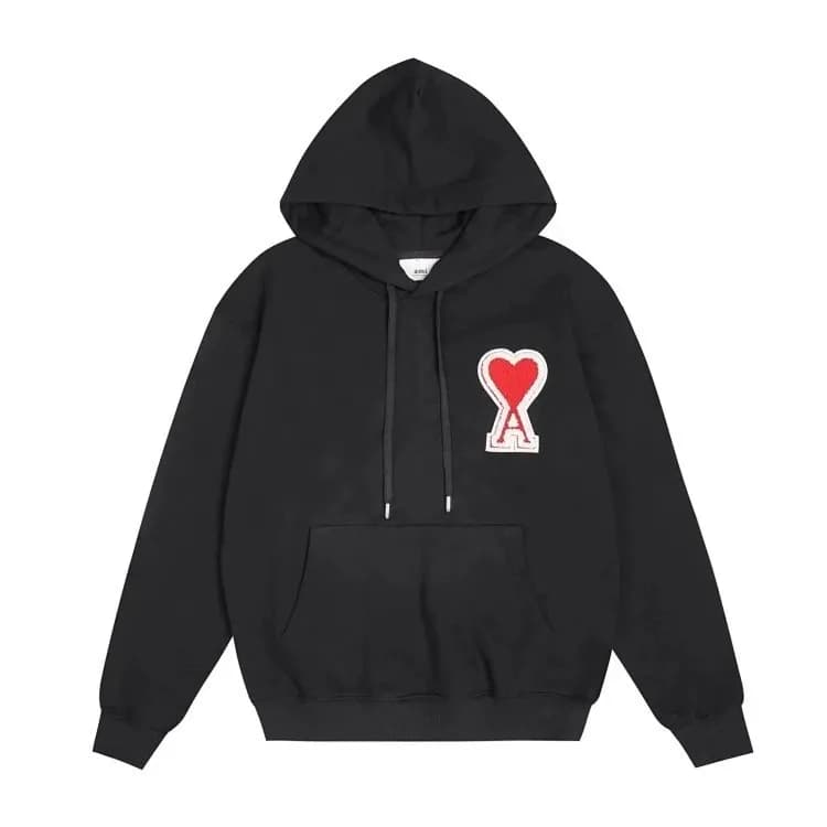 AMI Paris Logo Sweatpants Heart A Patch — 35