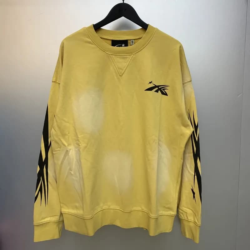 Travis Scott Crewneck Sweatshirt Tribal Sleeve Print