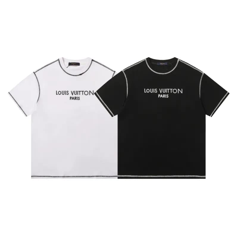 Louis Vuitton Logo T-Shirt Contrast Stitch