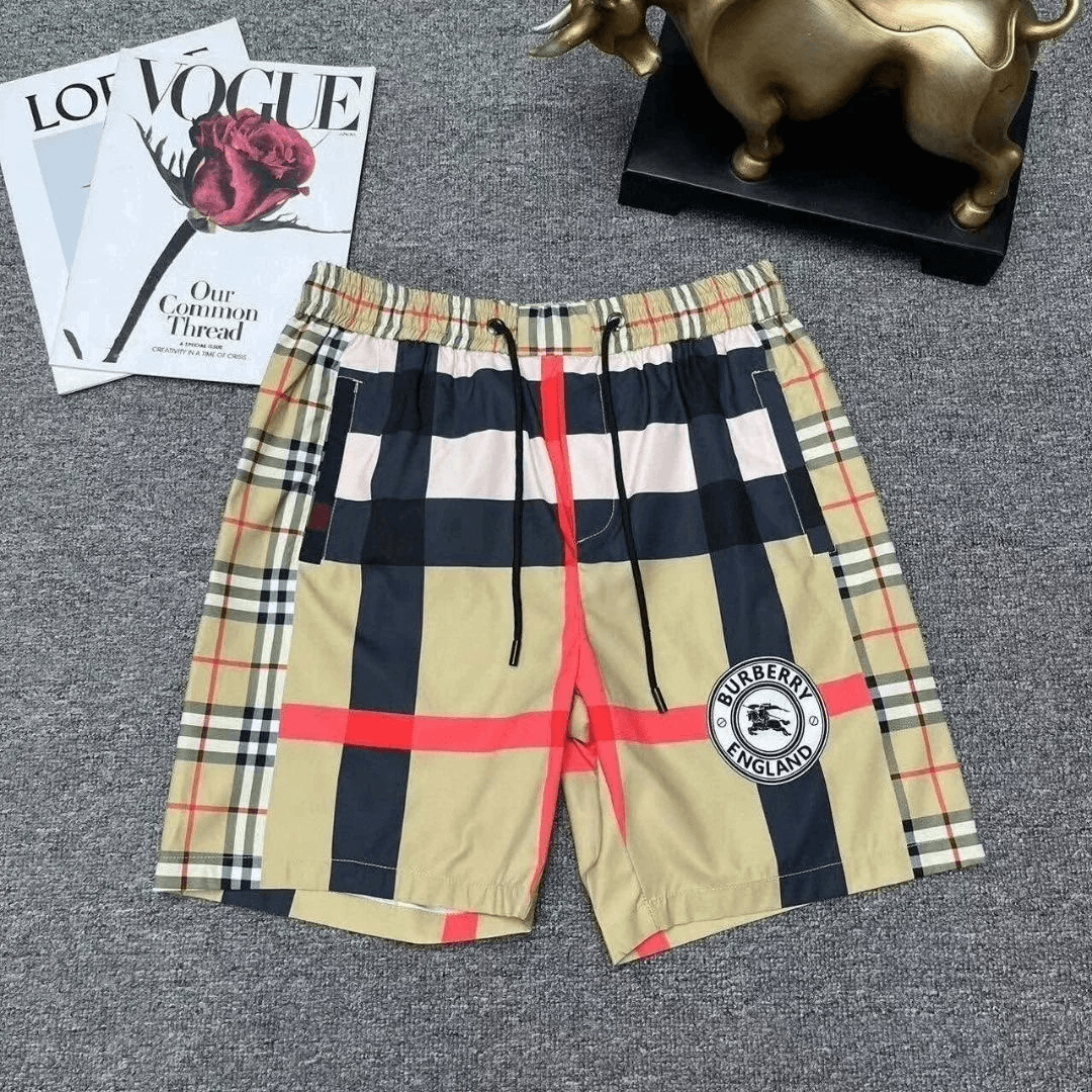 Burberry Monogram Shorts Icon Stripe Panel — 【High quality】--39