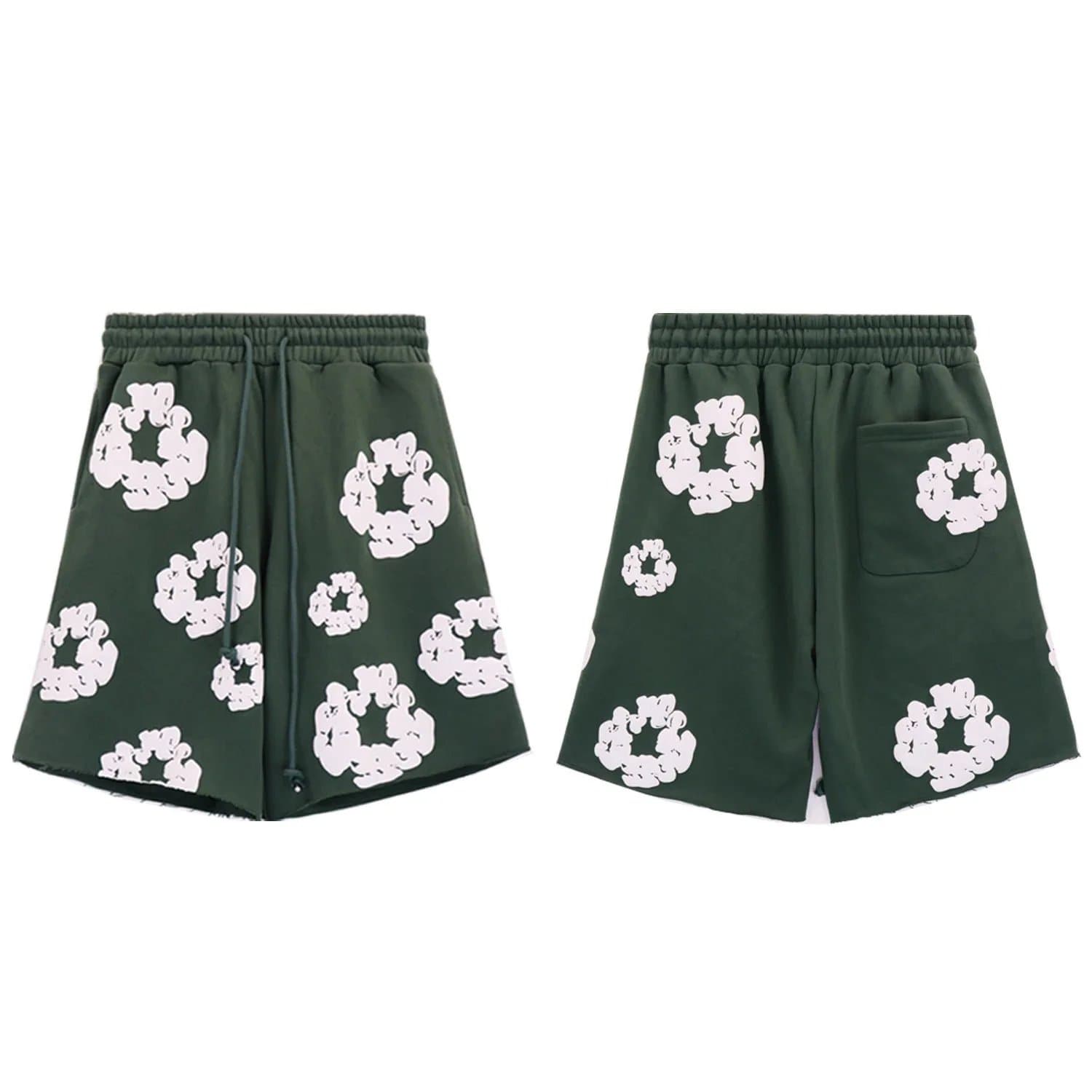 Balenciaga Printed Shorts Cloud Logo