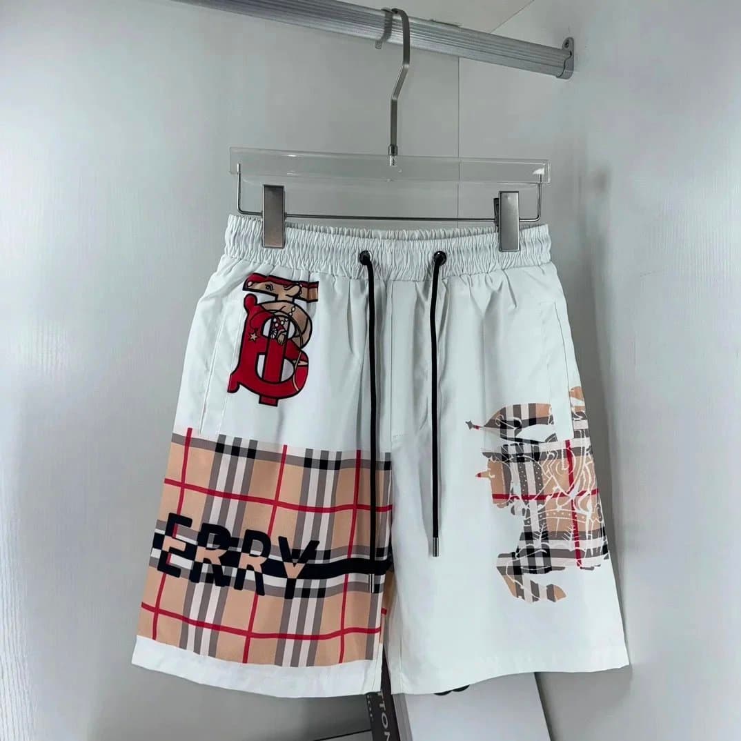 Burberry Equestrian Knight Print Shorts Monogram Pattern — 020105103