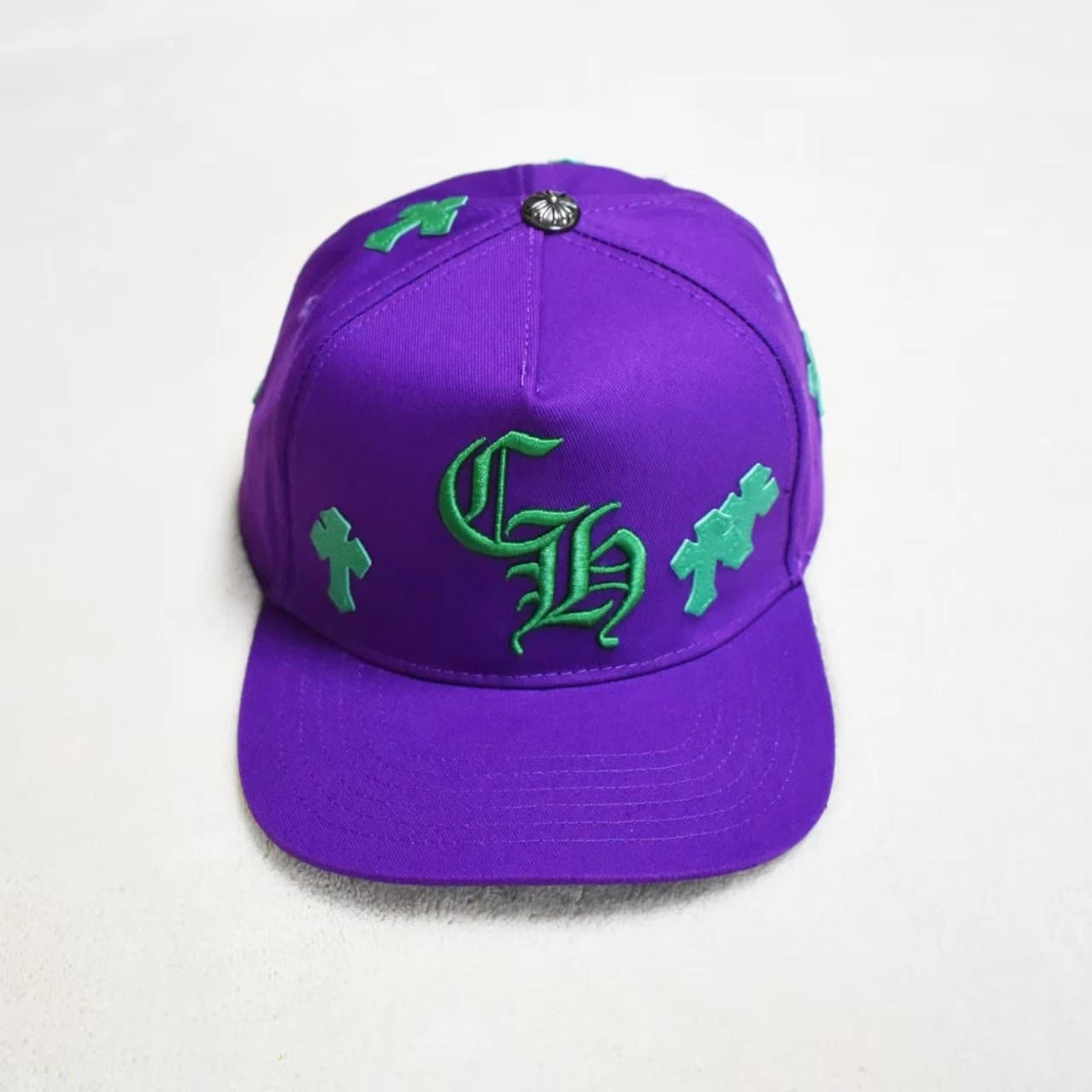Chrome Hearts Snapback Cap Embroidered Crosses