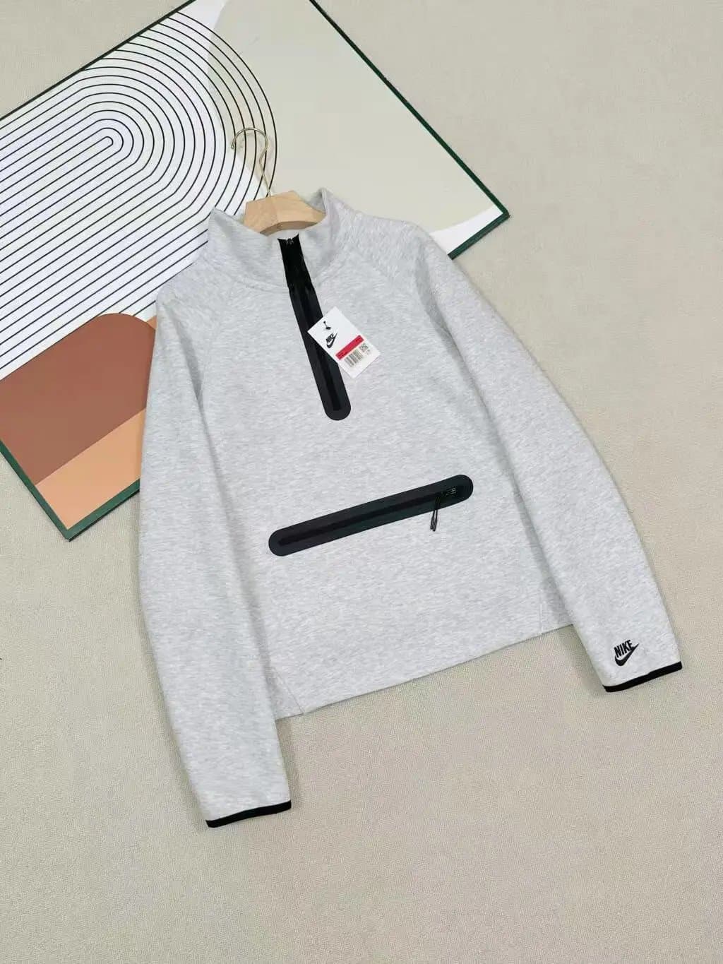 Nike Tech Fleece Half-Zip Heather Grey