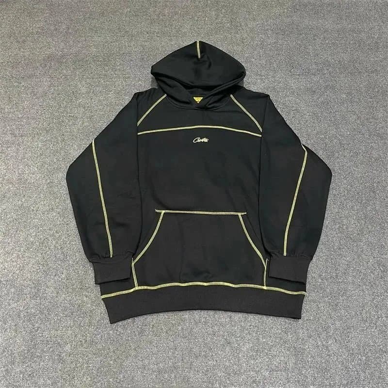Chrome Hearts Hooded Sweatshirt Gold Stitch Detail
