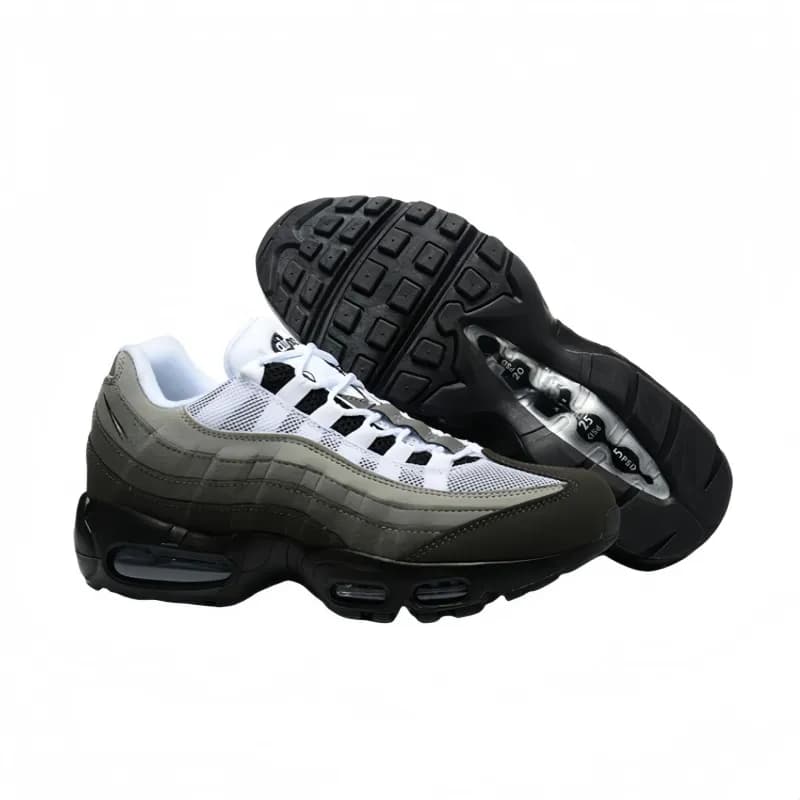 Nike Air Max 95 Triple Grey — 95 styles-40-46--white, black and gray